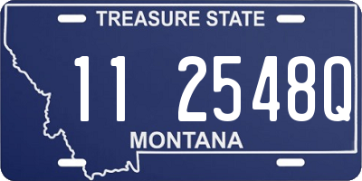 MT license plate 112548Q