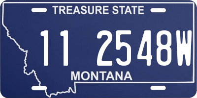 MT license plate 112548W