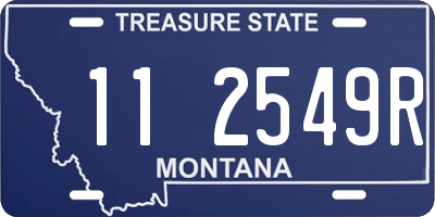 MT license plate 112549R