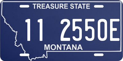 MT license plate 112550E