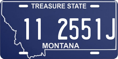 MT license plate 112551J