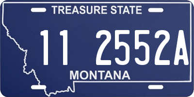 MT license plate 112552A