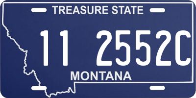 MT license plate 112552C