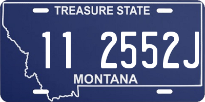 MT license plate 112552J