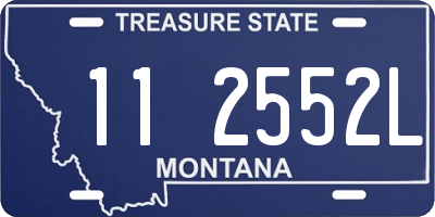 MT license plate 112552L