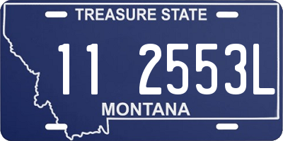 MT license plate 112553L