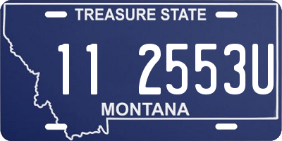 MT license plate 112553U