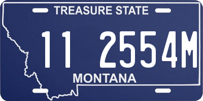 MT license plate 112554M