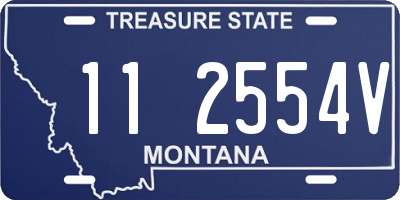 MT license plate 112554V