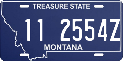 MT license plate 112554Z