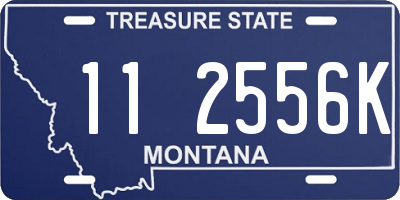 MT license plate 112556K