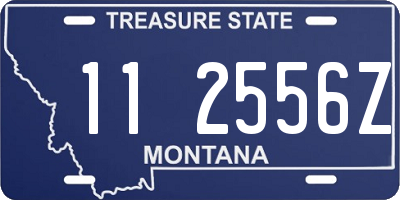 MT license plate 112556Z