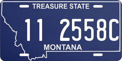 MT license plate 112558C