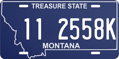 MT license plate 112558K