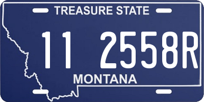 MT license plate 112558R