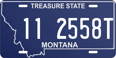 MT license plate 112558T