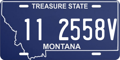 MT license plate 112558V