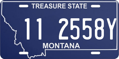 MT license plate 112558Y