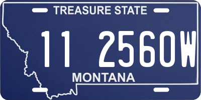 MT license plate 112560W