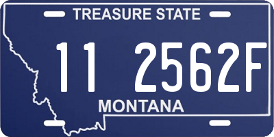 MT license plate 112562F