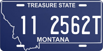 MT license plate 112562T