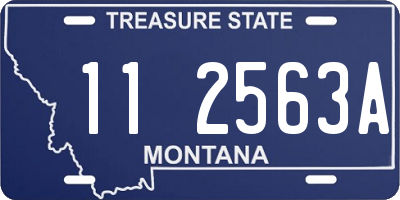 MT license plate 112563A