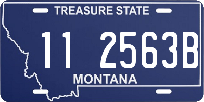 MT license plate 112563B