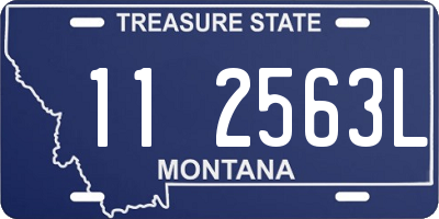 MT license plate 112563L