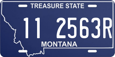 MT license plate 112563R