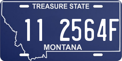 MT license plate 112564F