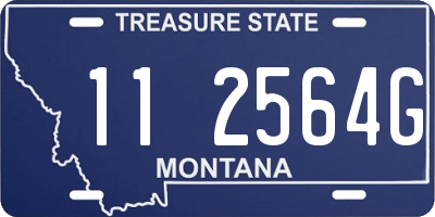 MT license plate 112564G