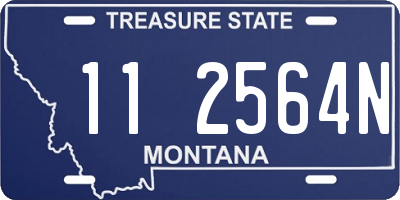 MT license plate 112564N