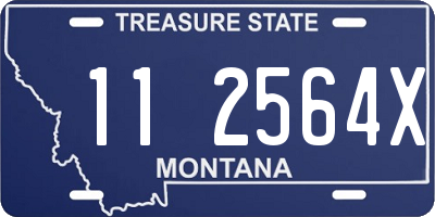 MT license plate 112564X