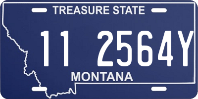 MT license plate 112564Y