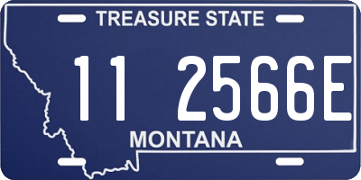 MT license plate 112566E