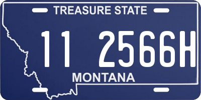 MT license plate 112566H