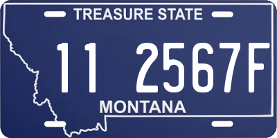 MT license plate 112567F