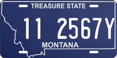 MT license plate 112567Y