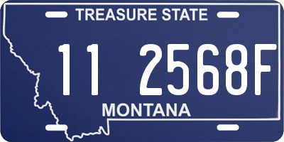 MT license plate 112568F