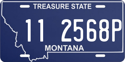 MT license plate 112568P