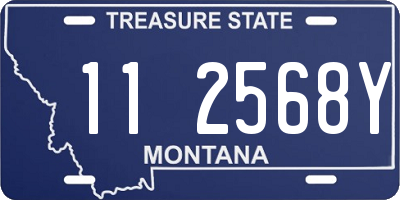 MT license plate 112568Y