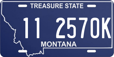 MT license plate 112570K