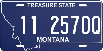 MT license plate 112570Q