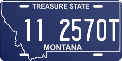 MT license plate 112570T