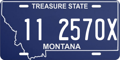 MT license plate 112570X