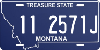 MT license plate 112571J