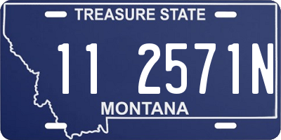 MT license plate 112571N