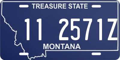 MT license plate 112571Z