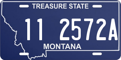 MT license plate 112572A