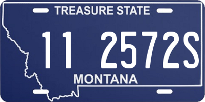 MT license plate 112572S